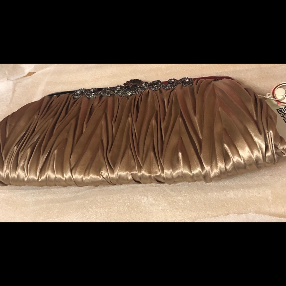 Gold colored event purse - Picture 2 of 5